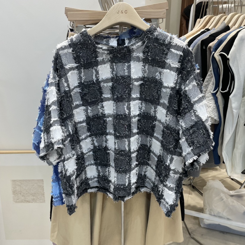 J&C韓國直郵㊣女裝新品25春夏休閑熱賣職業推薦人氣T恤J&C/J.BLANCT恤圖色3