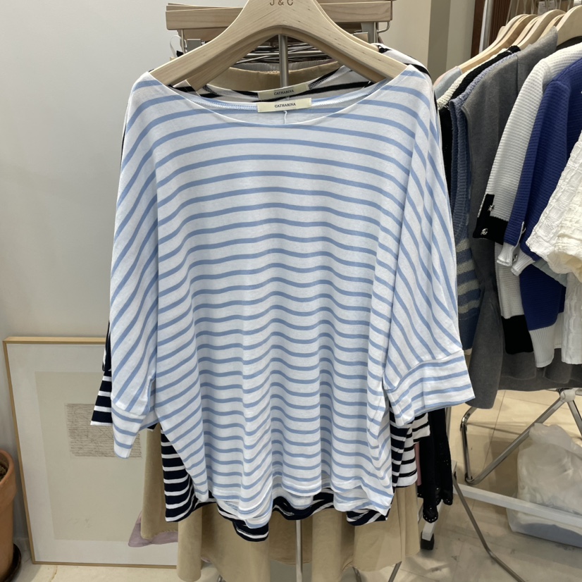 J&amp;C韓國直郵㊣女裝新品人氣推薦休閑時尚熱賣職業25春夏T恤J&C/J.BLANCT恤圖色2