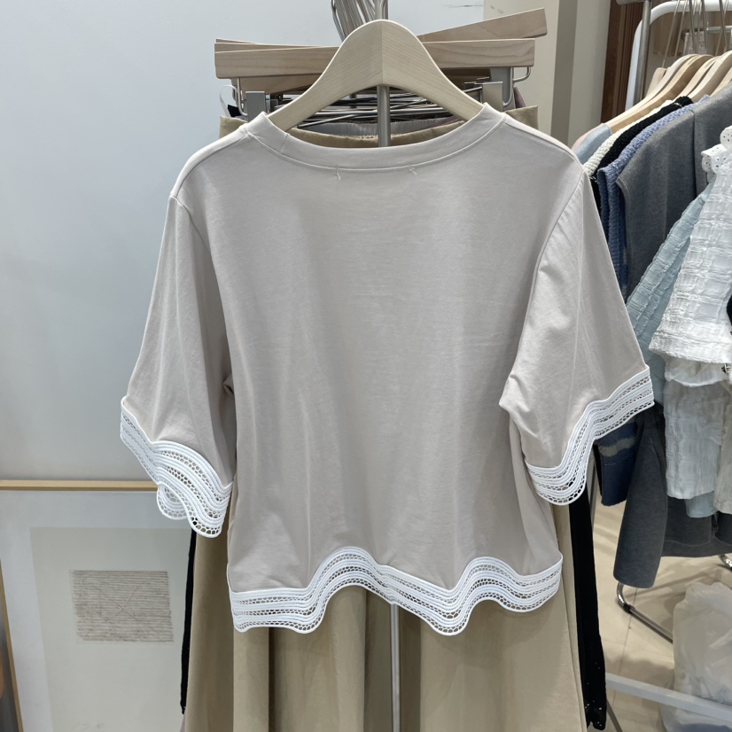 J&C韓國㊣直郵東大門代購女裝新款職業熱賣推薦休閑T恤J&C/J.BLANCT恤