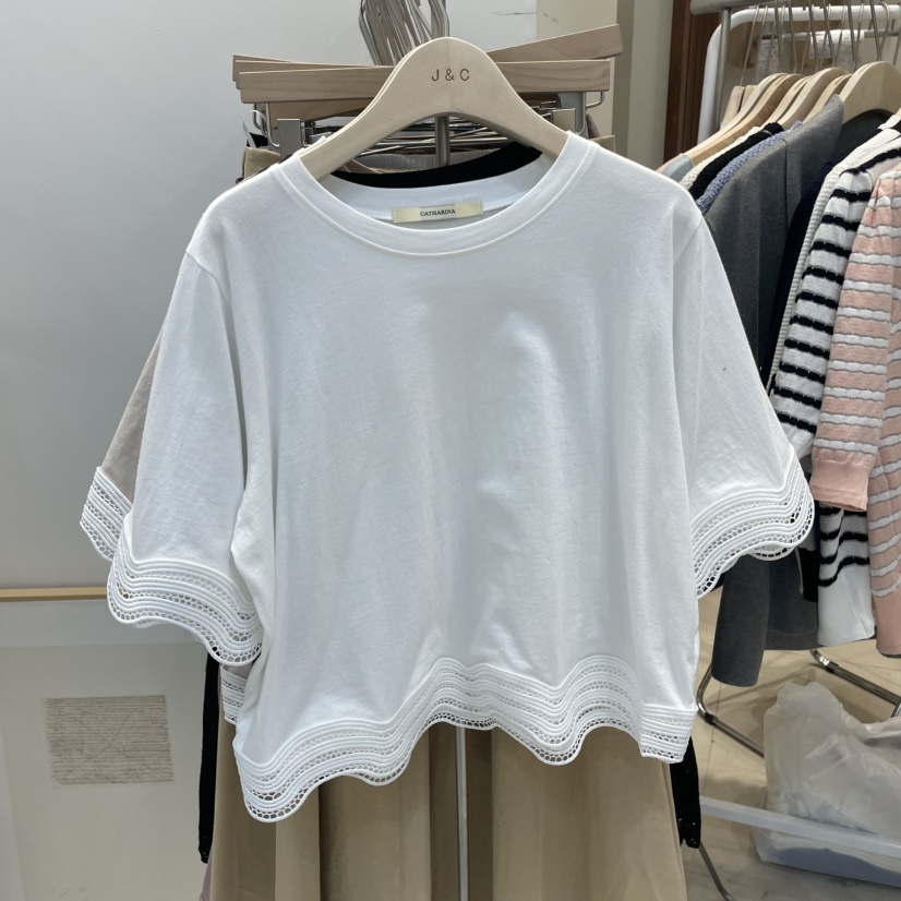 J&C韓國㊣直郵東大門代購女裝新款職業熱賣推薦休閑T恤J&C/J.BLANCT恤圖色2