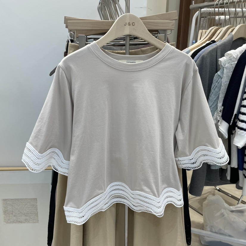 J&C韓國㊣直郵東大門代購女裝新款職業熱賣推薦休閑T恤J&C/J.BLANCT恤圖色3