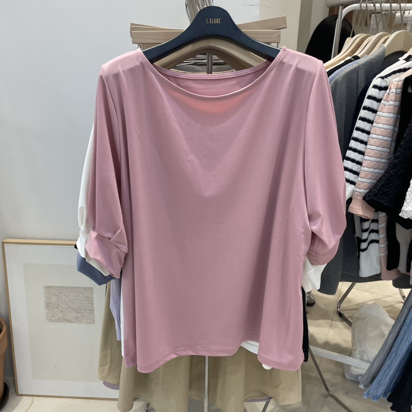 J&C直郵韓國代購㊣女裝新品時尚職業25春夏休閑熱賣T恤J&C/J.BLANCT恤