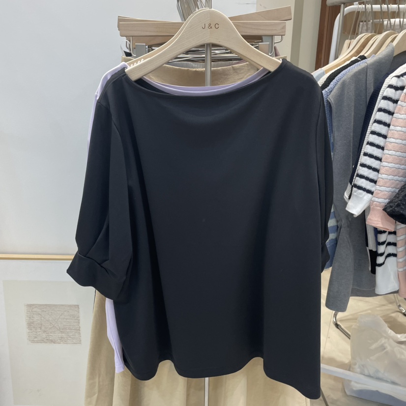 J&C直郵韓國代購㊣女裝新品時尚職業25春夏休閑熱賣T恤J&C/J.BLANCT恤圖色4