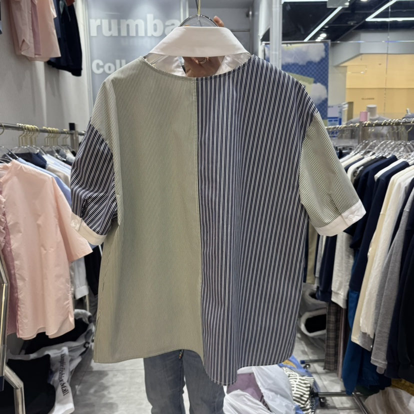 RUMBA直郵韓國代購㊣女裝新款推薦時尚25春夏職業襯衫蕾絲衫RUMBA襯衫/蕾絲衫