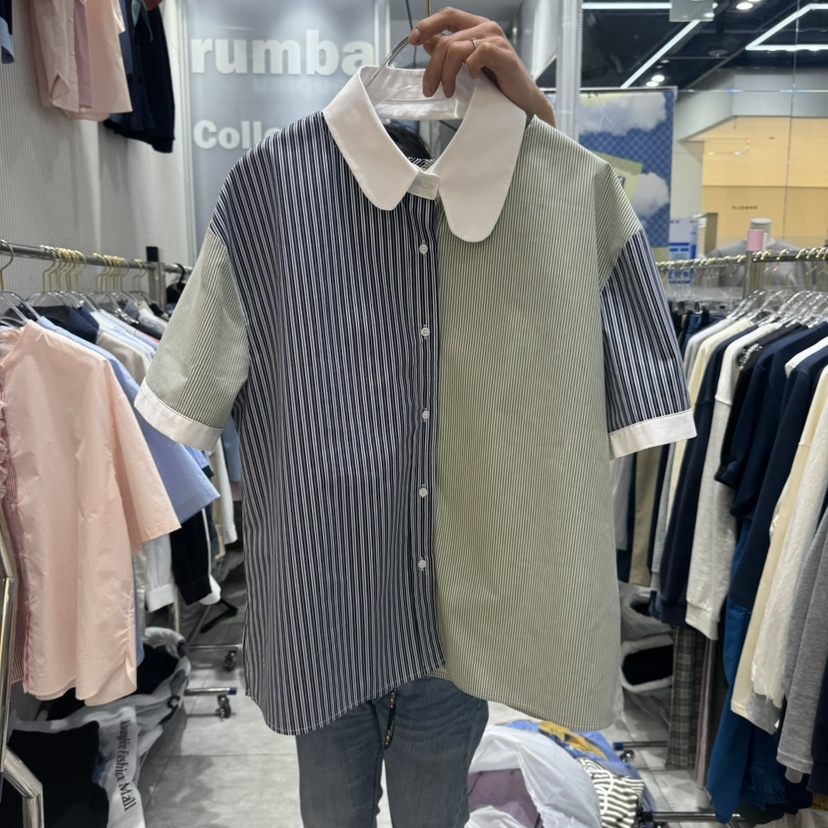 RUMBA直郵韓國代購㊣女裝新款推薦時尚25春夏職業襯衫蕾絲衫RUMBA襯衫/蕾絲衫