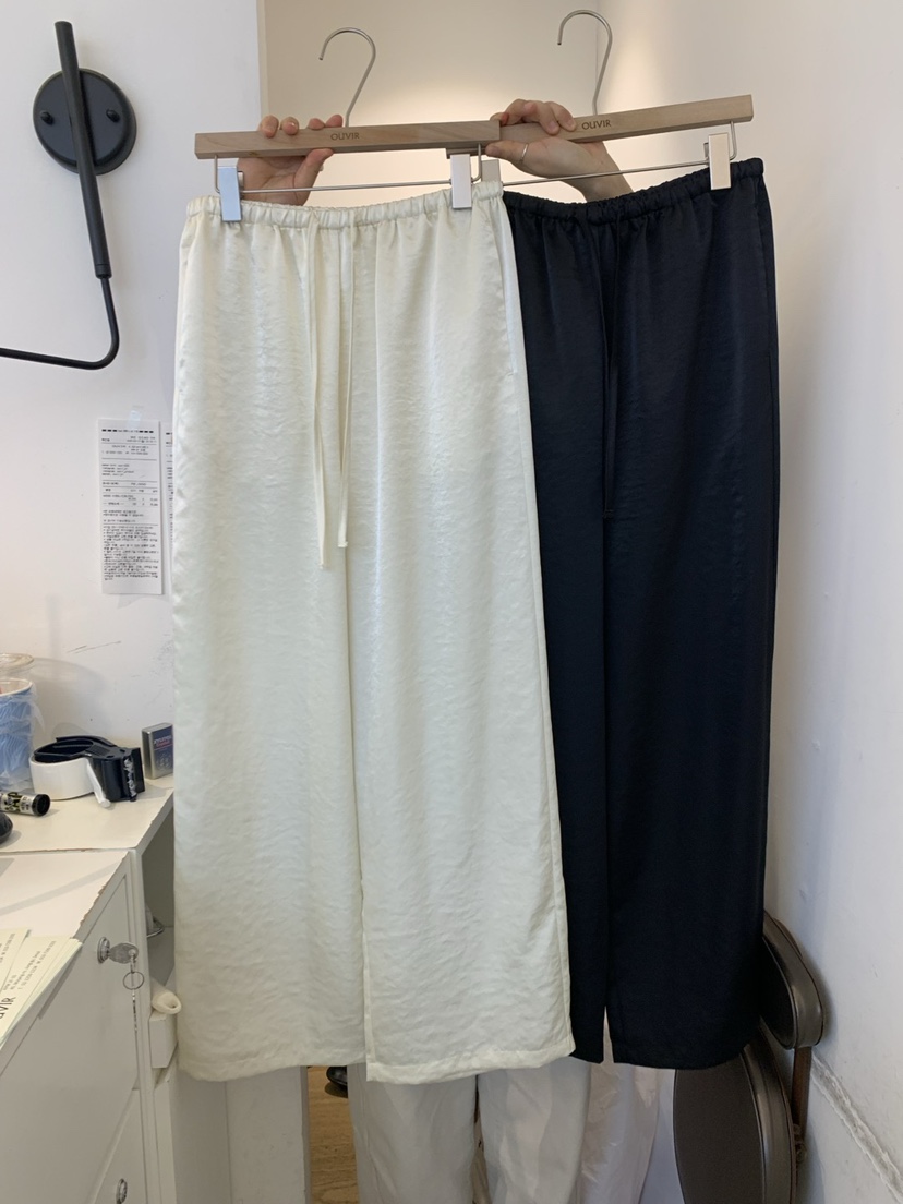 OUVIR韓國直郵㊣東大門實拍女裝新品25春夏推薦休閑休閑褲綁帶O.V.R/OUVIR休閑褲