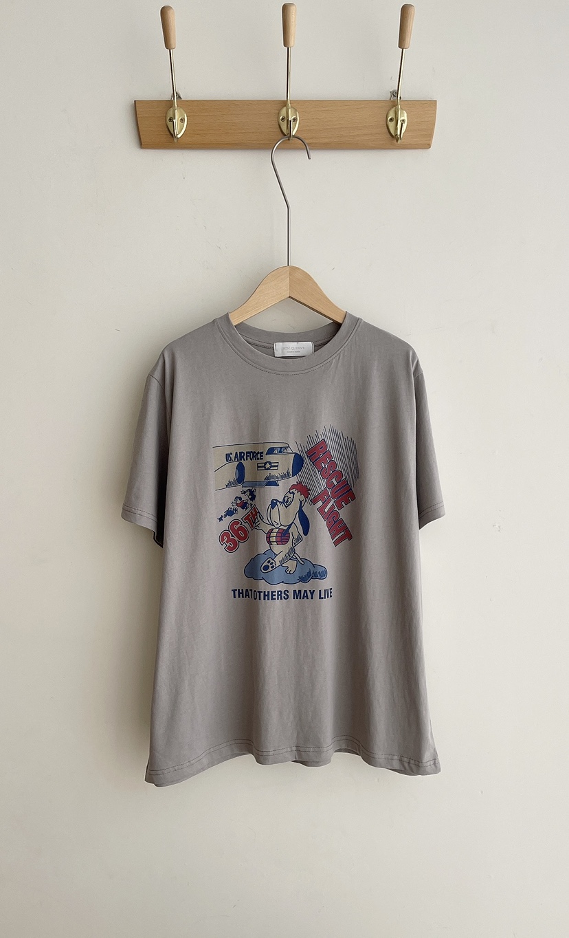 MINIQUEENS直郵韓國代購㊣女裝新品人氣時尚熱賣推薦25春夏T恤MINIQUEENST恤圖色2