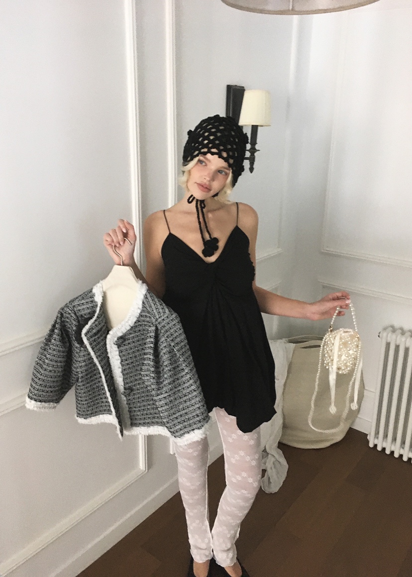 CLODE直郵韓國代購㊣女裝新品25春夏時尚人氣熱賣推薦夾克花呢CLODE夾克