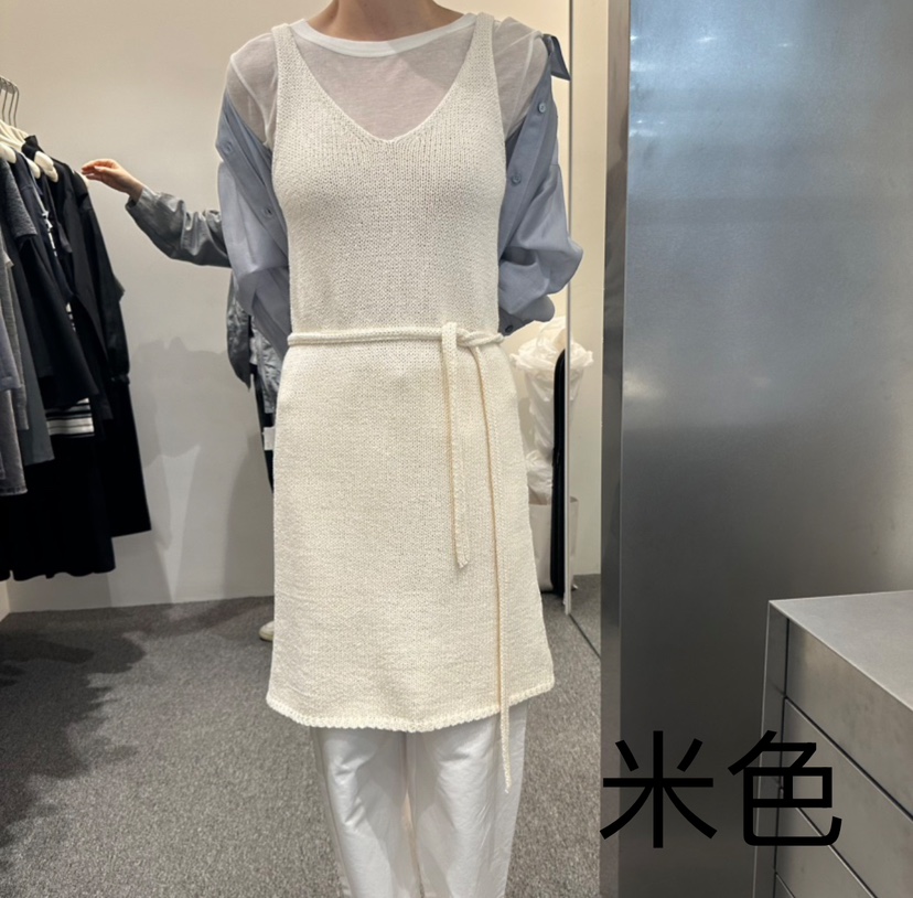 ALTER直郵韓國代購㊣女裝新款人氣休閑25春夏推薦連衣裙含腰繩Alter連衣裙圖色3