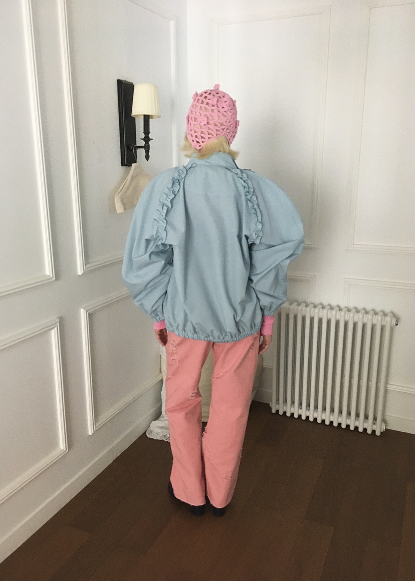 CLODE直郵韓國代購㊣女裝新品時尚人氣休閑熱賣推薦牛仔褲蕾絲CLODE牛仔褲