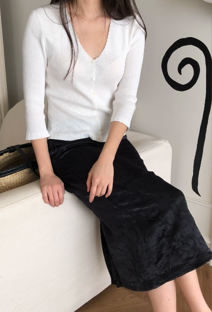 FOUNDERS直郵韓國代購㊣女裝新款推薦25春夏時尚職業熱賣長裙FOUNDERS長裙