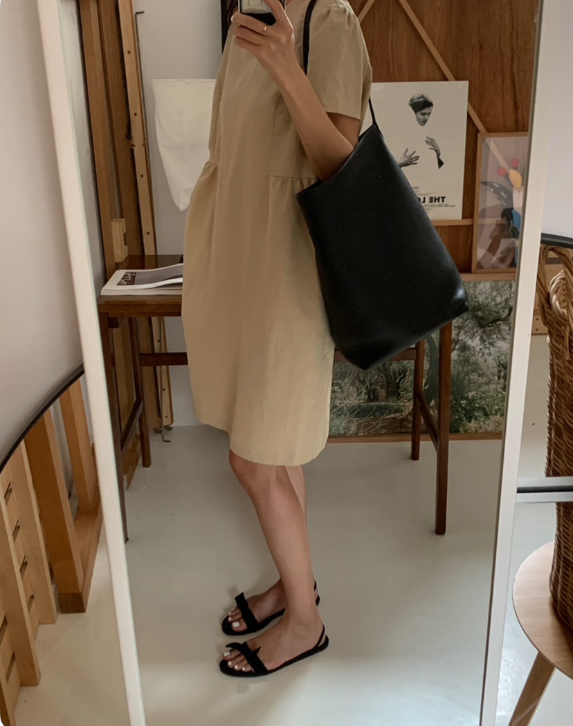 A Flan韓國㊣直郵東大門代購女裝新款休閑職業25春夏連衣裙AFN/A Flan連衣裙