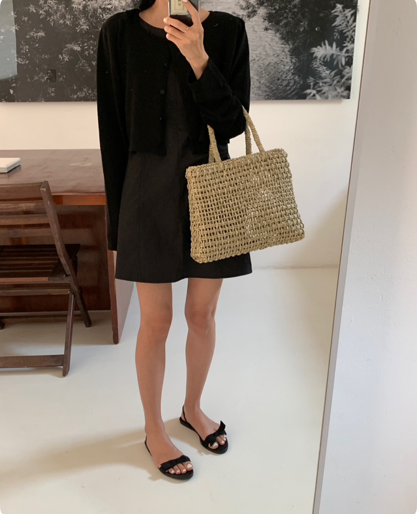 A Flan韓國直郵㊣女裝新款熱賣職業25春夏休閑連衣裙不含內搭AFN/A Flan連衣裙