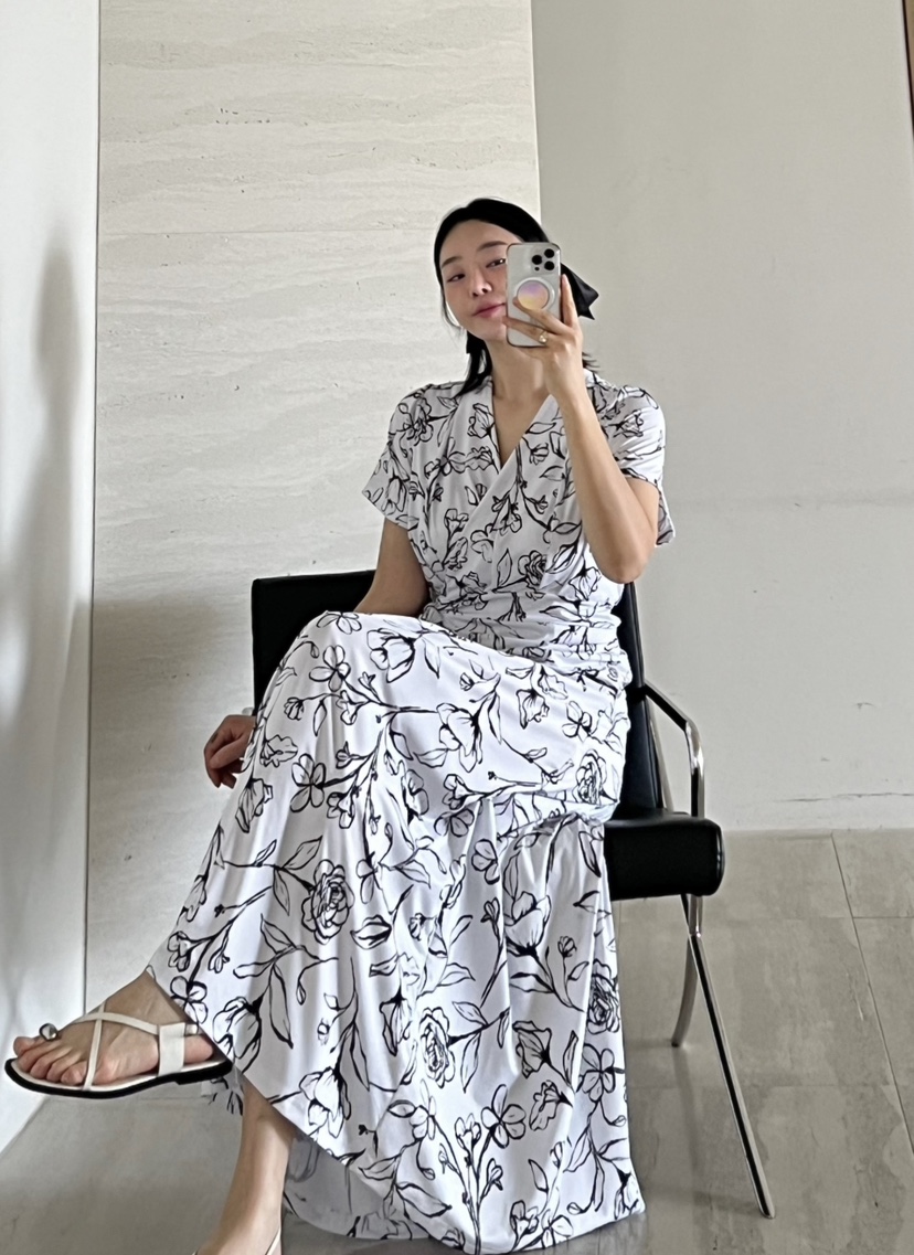VERNI韓國㊣直郵東大門代購女裝新款時尚職業休閑人氣連衣裙VERNI連衣裙