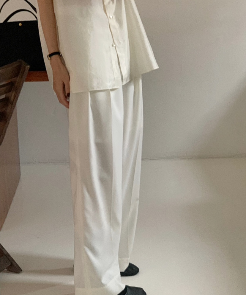 A Flan韓國直郵㊣東大門實拍女裝新款熱賣職業25春夏休閑褲AFN/A Flan休閑褲