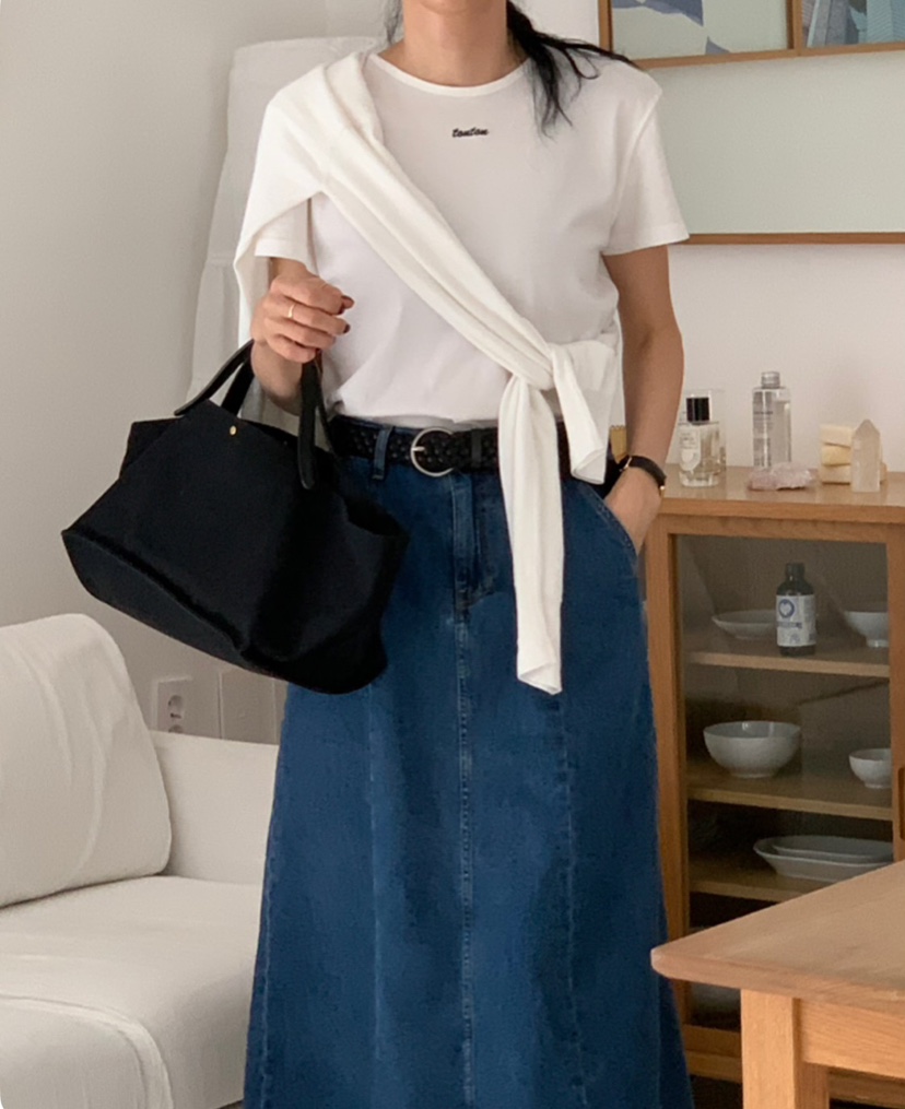 A Flan韓國直郵㊣女裝新款人氣推薦25春夏熱賣職業時尚長裙AFN/A Flan長裙