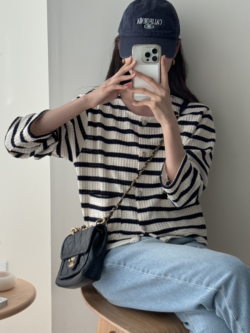 TIZZI韓國直郵㊣女裝新款休閑推薦時尚25春夏熱賣職業針織衫TIZZI針織衫