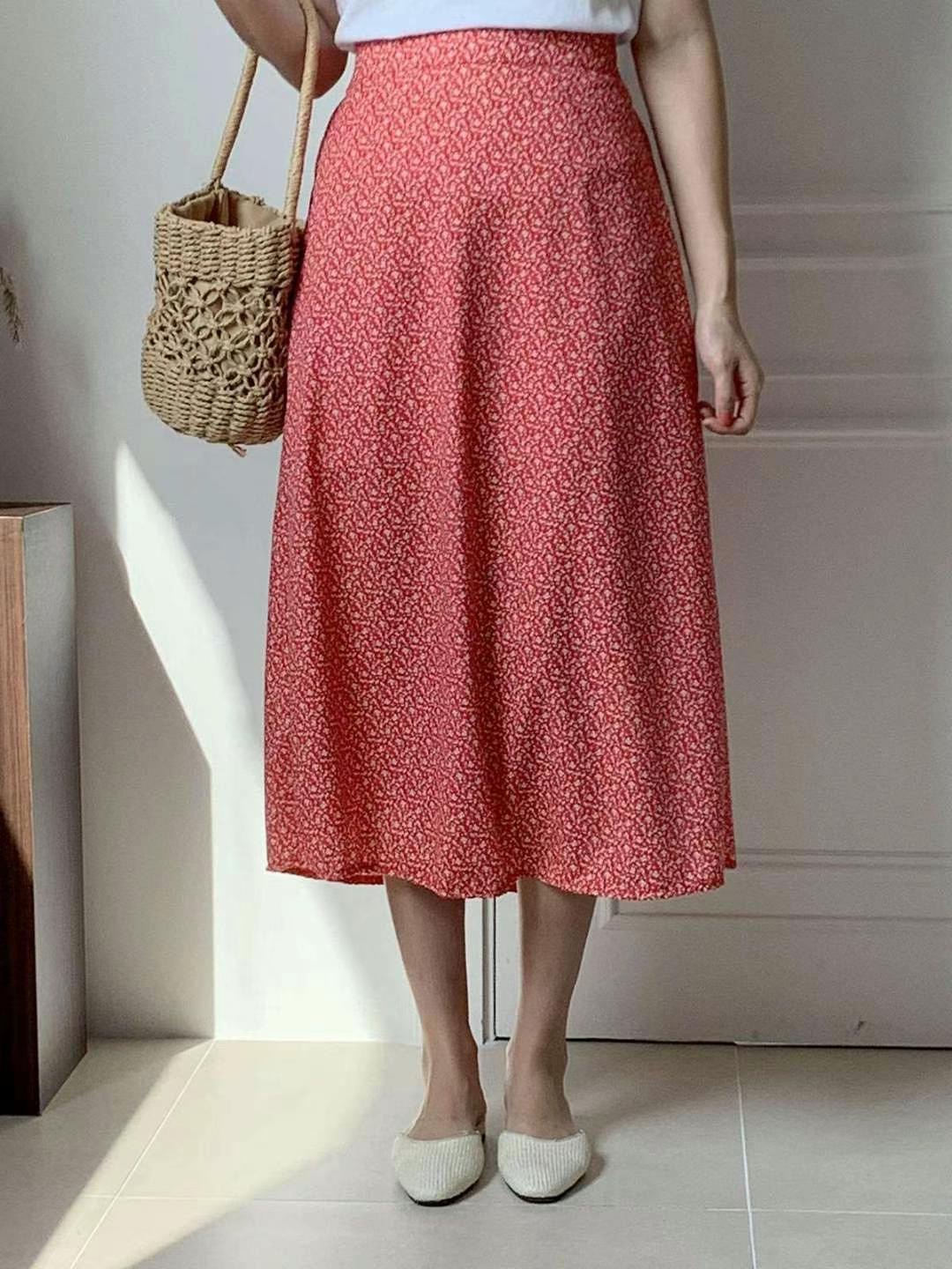 STELLA SKIRT直郵韓國代購㊣女裝新品時尚25春夏半身裙中短裙STELLA SKIRT半身裙/中短裙