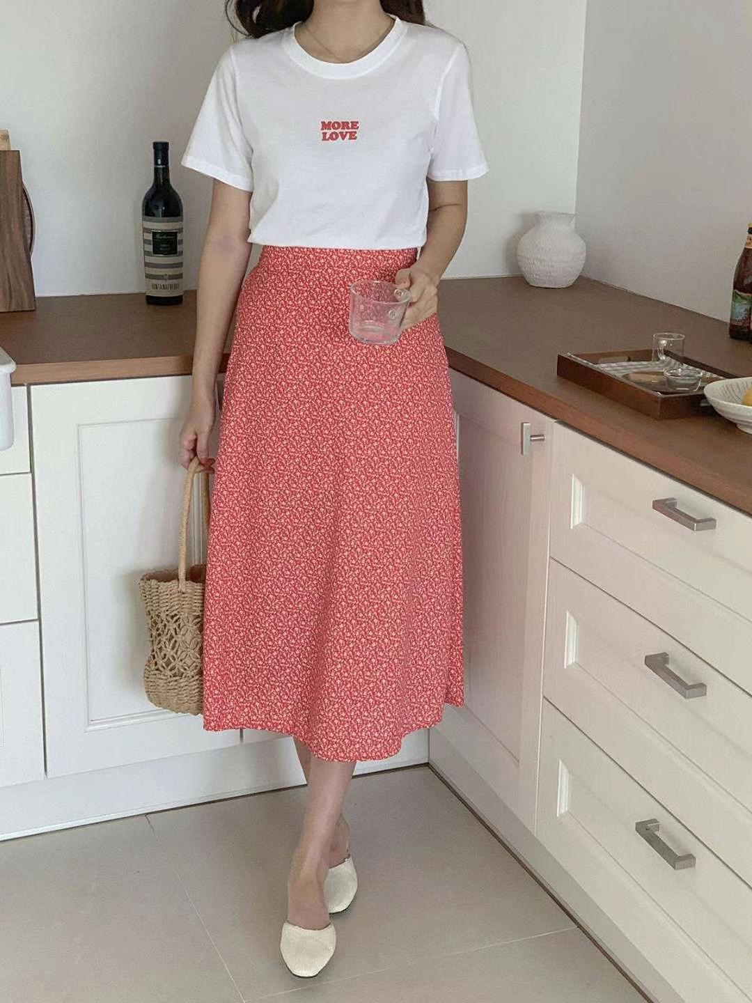 STELLA SKIRT直郵韓國代購㊣女裝新品時尚25春夏半身裙中短裙STELLA SKIRT半身裙/中短裙