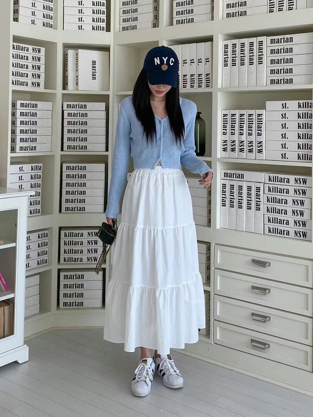 STELLA SKIRT韓國直郵㊣東大門實拍女裝新品熱賣時尚人氣長裙STELLA SKIRT長裙