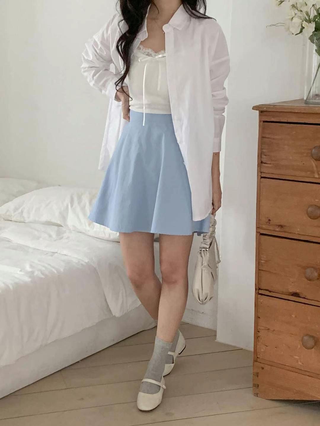 STELLA SKIRT韓國直郵㊣女裝新品25春夏時尚熱賣休閑職業短裙STELLA SKIRT短裙