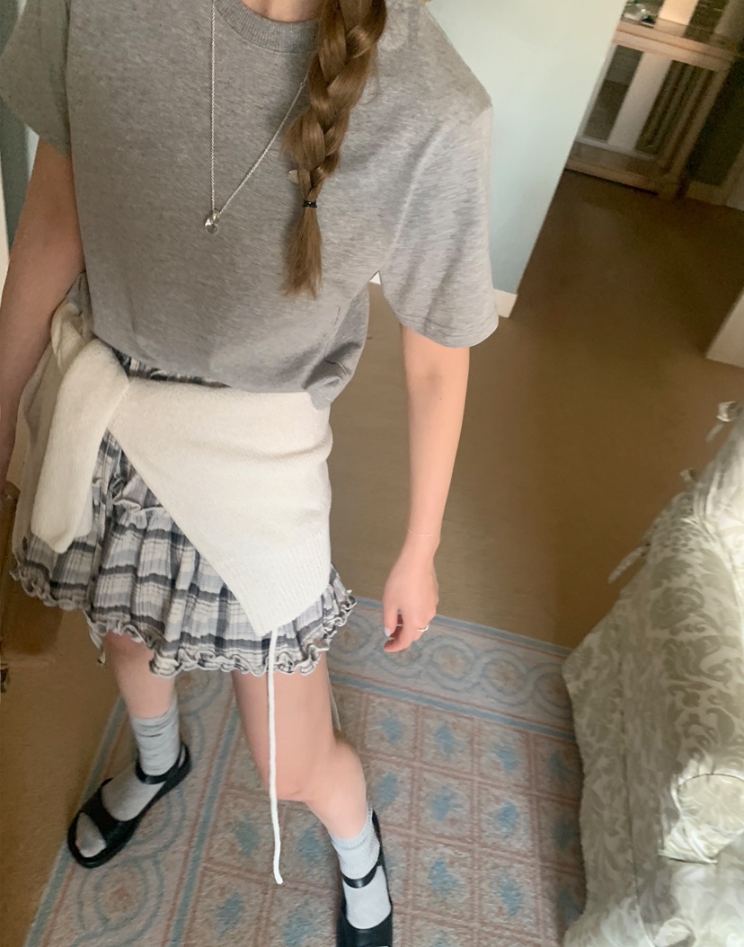 MELLOUNGE-멜라운지-T直郵韓國代購㊣女裝新品25春夏職業T恤MELLOUNGE-TT恤