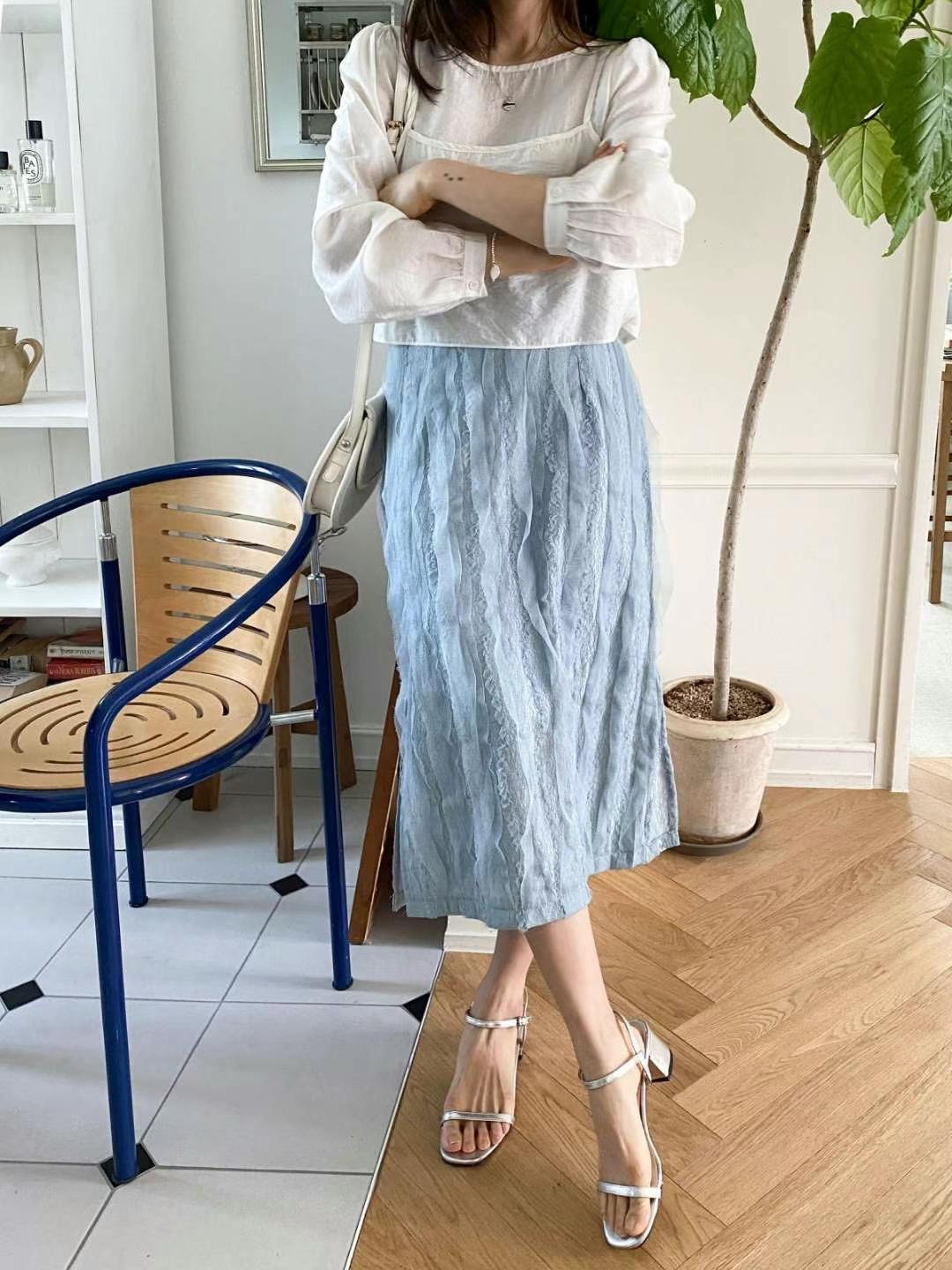 STELLA SKIRT韓國直郵㊣東大門實拍女裝新款推薦半身裙中短裙STELLA SKIRT半身裙/中短裙
