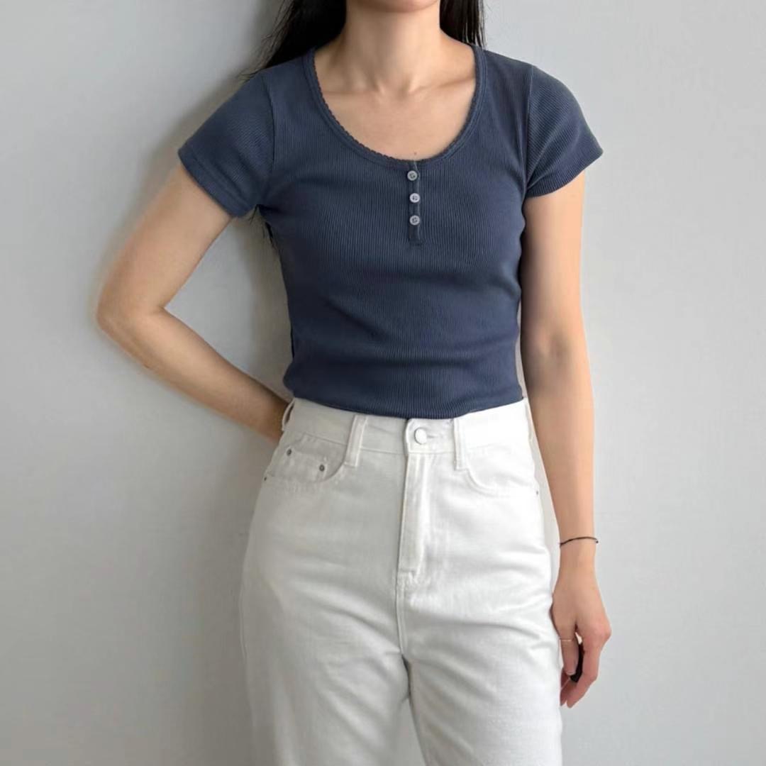 ABLE CO直郵韓國代購㊣女裝新款職業休閑推薦人氣25春夏T恤ABLE COT恤