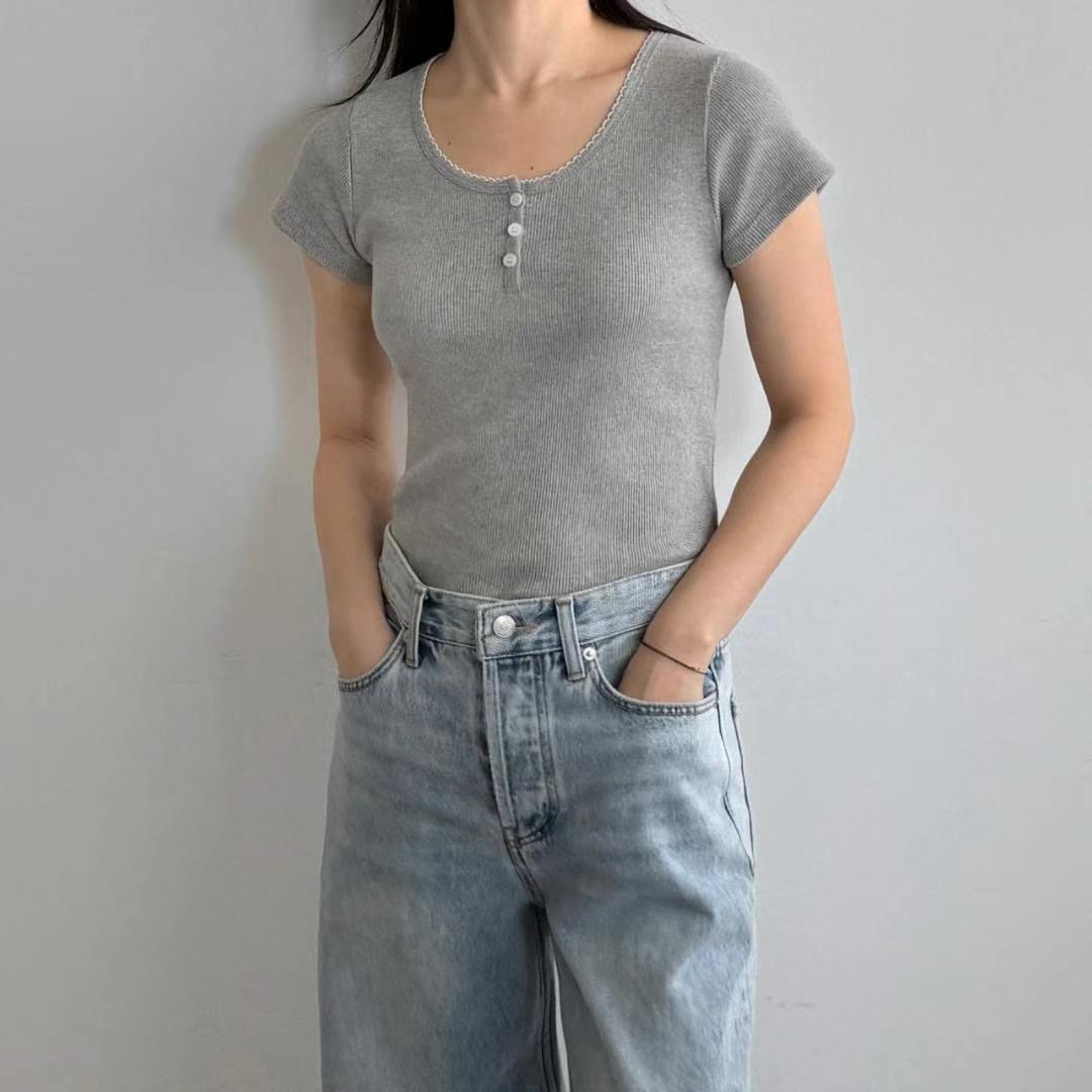 ABLE CO直郵韓國代購㊣女裝新款職業休閑推薦人氣25春夏T恤ABLE COT恤圖色2