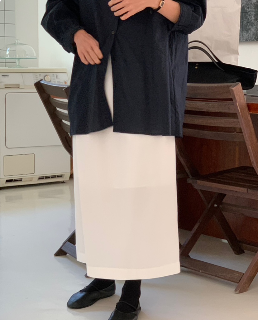 A Flan韓國直郵㊣女裝新款25春夏推薦人氣熱賣時尚休閑長裙AFN/A Flan長裙
