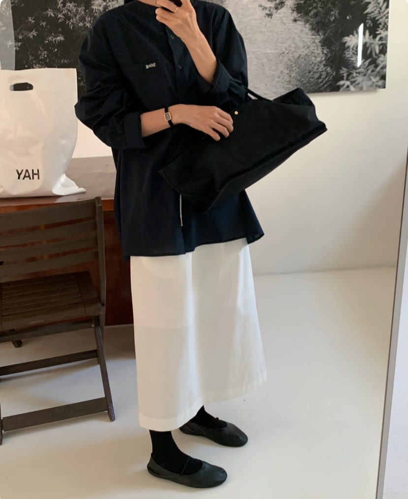 A Flan韓國直郵㊣女裝新款25春夏推薦人氣熱賣時尚休閑長裙AFN/A Flan長裙