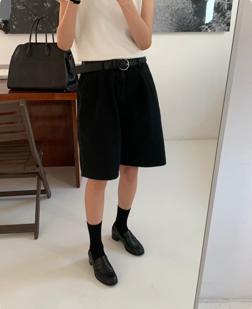 A Flan韓國直郵㊣女裝新款職業休閑25春夏推薦熱賣短褲褶皺AFN/A Flan短褲
