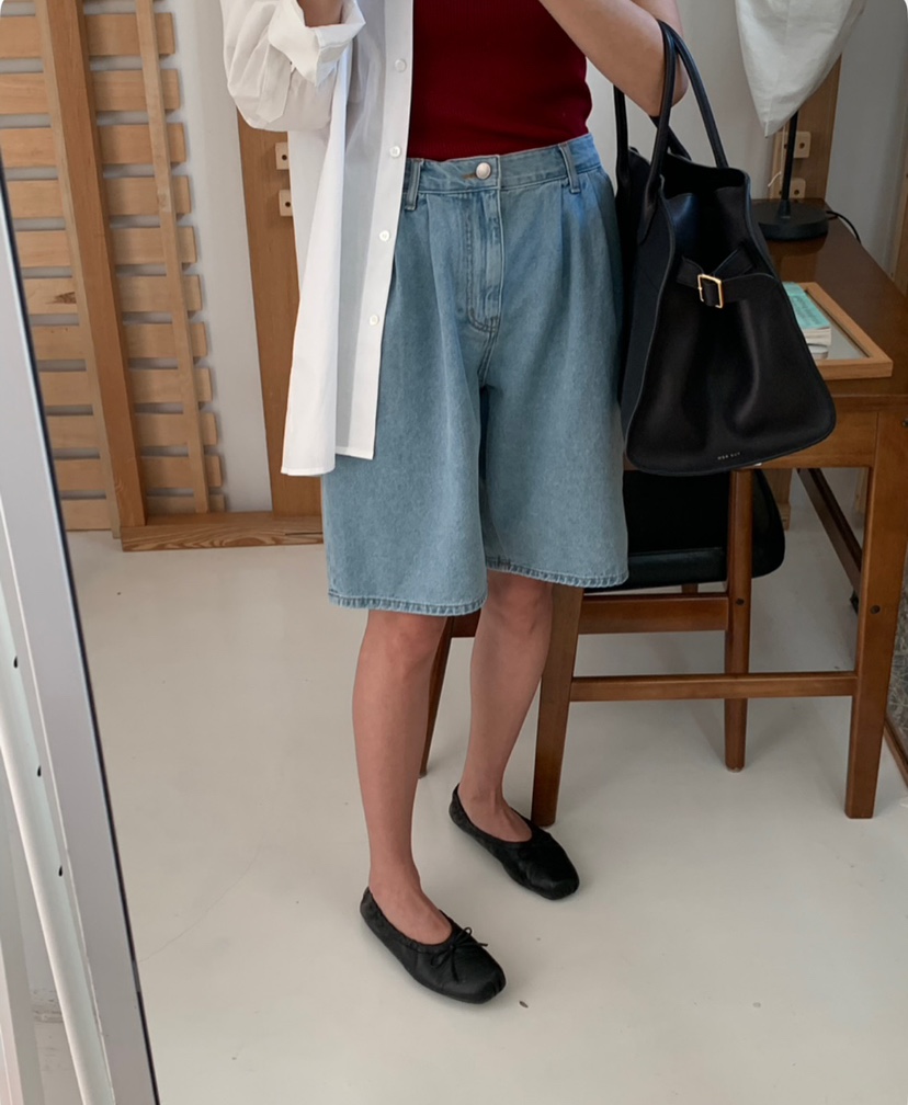 A Flan韓國直郵㊣女裝新款職業休閑25春夏推薦熱賣短褲褶皺AFN/A Flan短褲