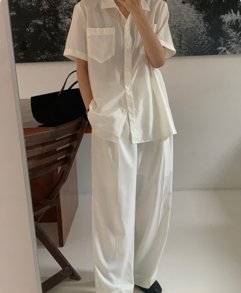 A Flan韓國㊣直郵東大門代購女裝新品人氣職業時尚襯衫蕾絲衫AFN/A Flan襯衫/蕾絲衫