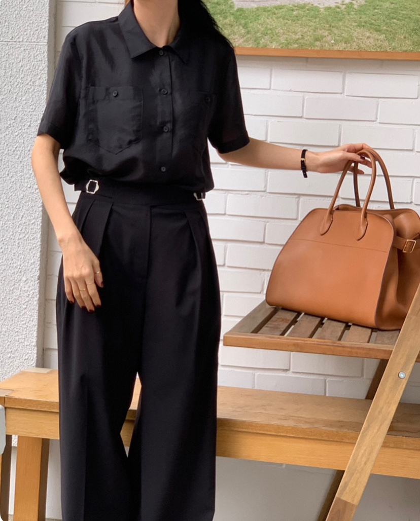 A Flan韓國㊣直郵東大門代購女裝新品人氣職業時尚襯衫蕾絲衫AFN/A Flan襯衫/蕾絲衫