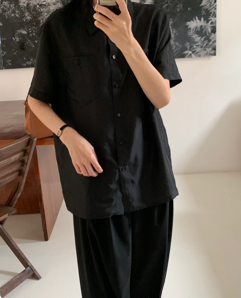 A Flan韓國㊣直郵東大門代購女裝新品人氣職業時尚襯衫蕾絲衫AFN/A Flan襯衫/蕾絲衫
