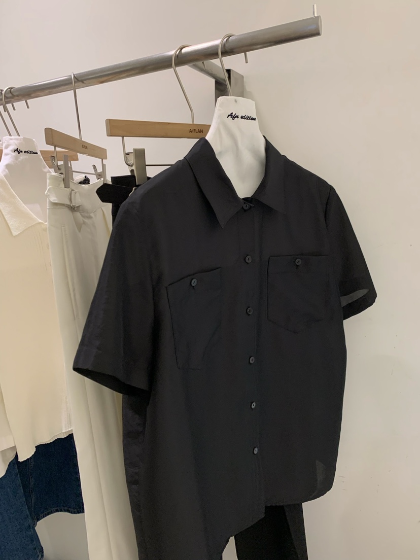 A Flan韓國㊣直郵東大門代購女裝新品人氣職業時尚襯衫蕾絲衫AFN/A Flan襯衫/蕾絲衫圖色2