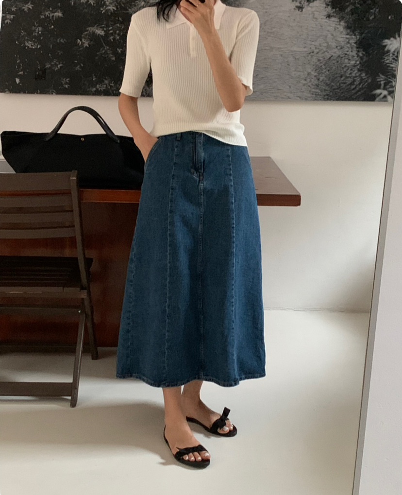 A Flan韓國直郵㊣女裝新款熱賣時尚25春夏人氣休閑針織衫修身AFN/A Flan針織衫