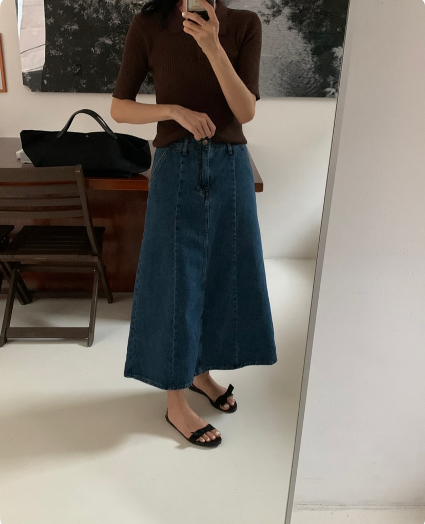 A Flan韓國直郵㊣女裝新款熱賣時尚25春夏人氣休閑針織衫修身AFN/A Flan針織衫
