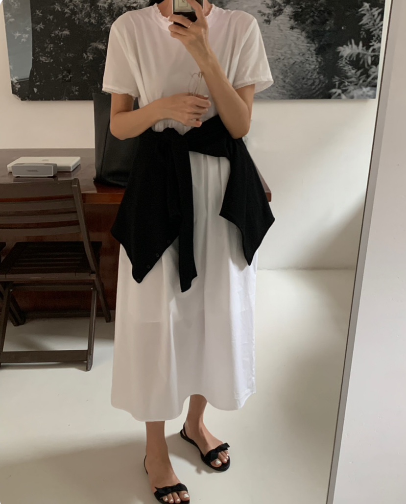 A Flan韓國直郵㊣東大門實拍女裝新款職業推薦人氣熱賣連衣裙AFN/A Flan連衣裙
