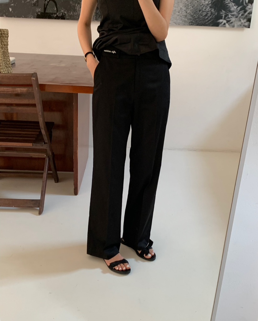 A Flan韓國直郵㊣東大門實拍女裝新品人氣25春夏休閑休閑褲AFN/A Flan休閑褲
