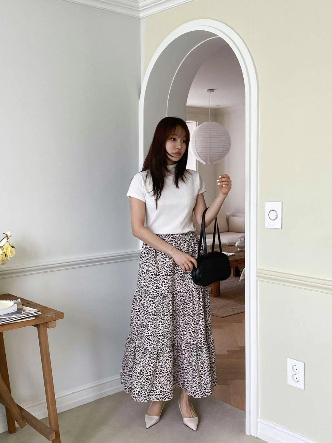 STELLA SKIRT韓國直郵㊣女裝新款職業25春夏熱賣休閑時尚長裙STELLA SKIRT長裙