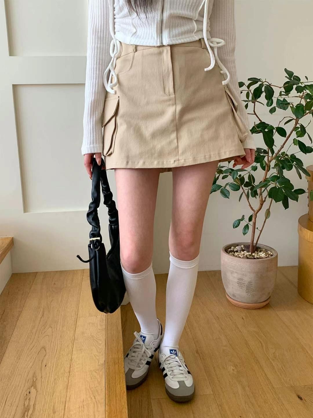 STELLA SKIRT韓國直郵㊣女裝新款熱賣25春夏職業時尚休閑短裙STELLA SKIRT短裙