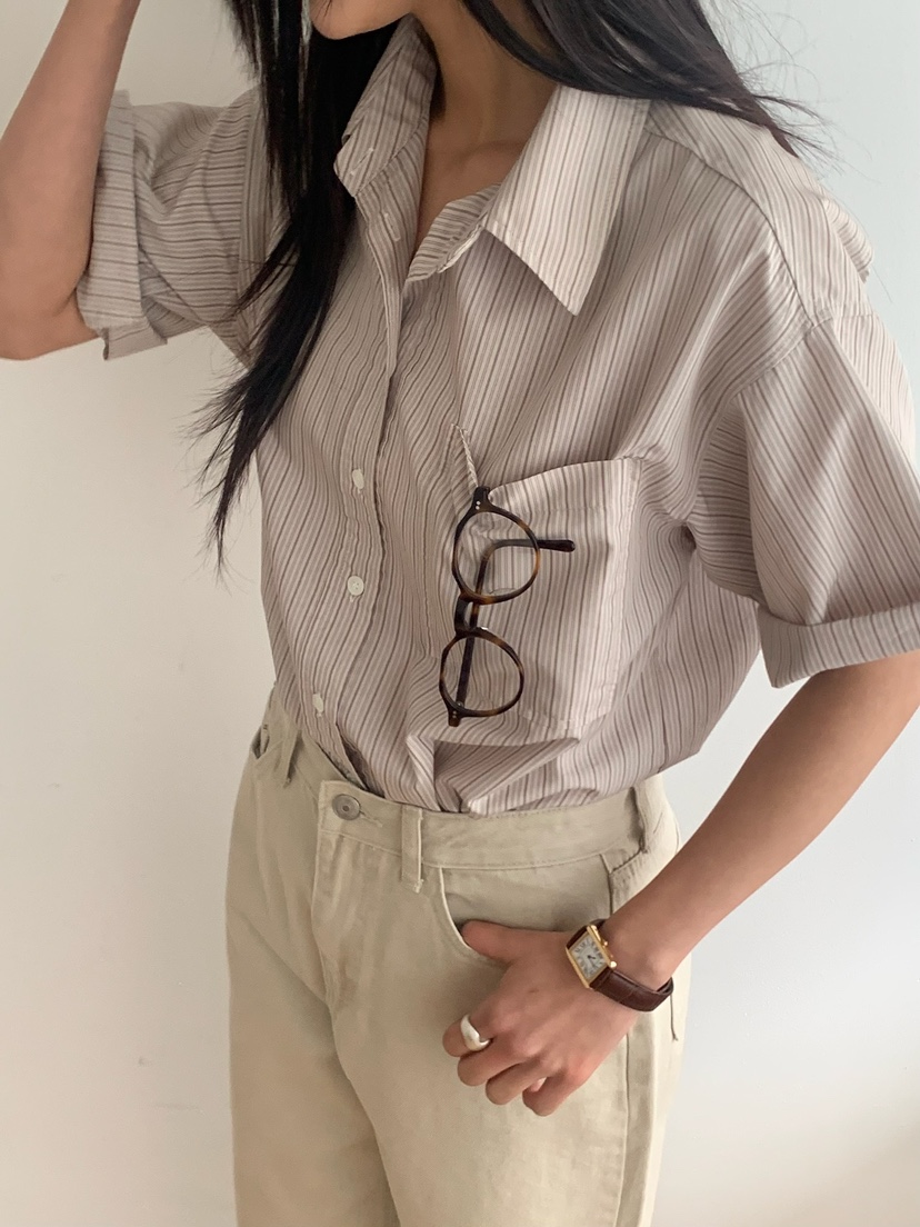 BLEECKER韓國直郵㊣女裝新品熱賣25春夏推薦人氣襯衫蕾絲衫BLEECKER襯衫/蕾絲衫