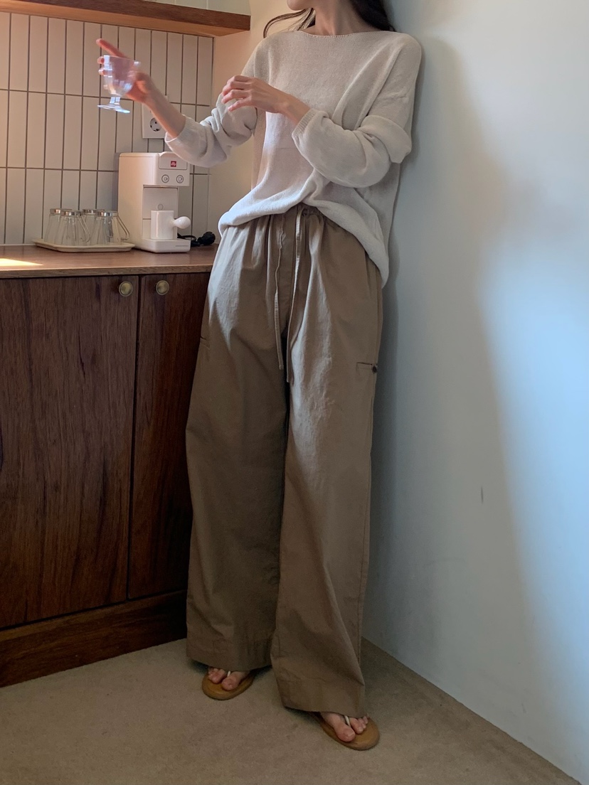 BLEECKER韓國直郵㊣東大門實拍女裝新款時尚職業休閑褲洗水褲BLEECKER休閑褲