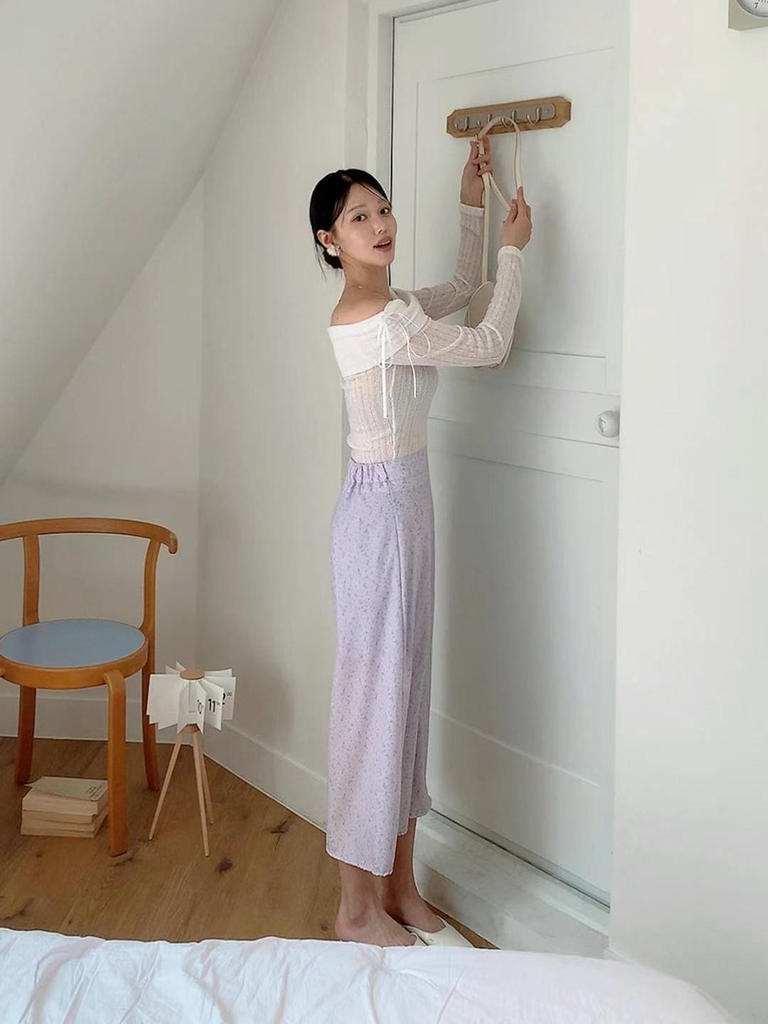 STELLA SKIRT韓國直郵㊣女裝新品時尚推薦25春夏人氣休閑長裙STELLA SKIRT長裙