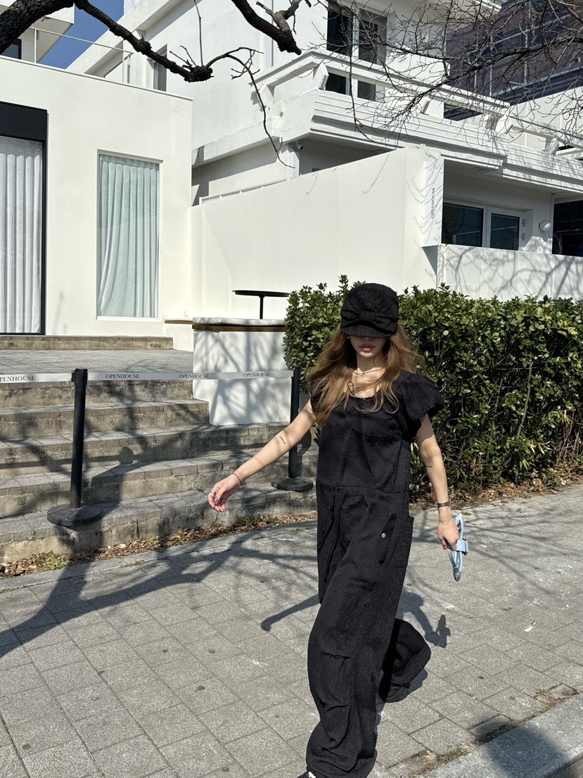 ZEROZERO韓國直郵㊣東大門實拍女裝新品人氣熱賣休閑連體褲ZEROZERO連體褲