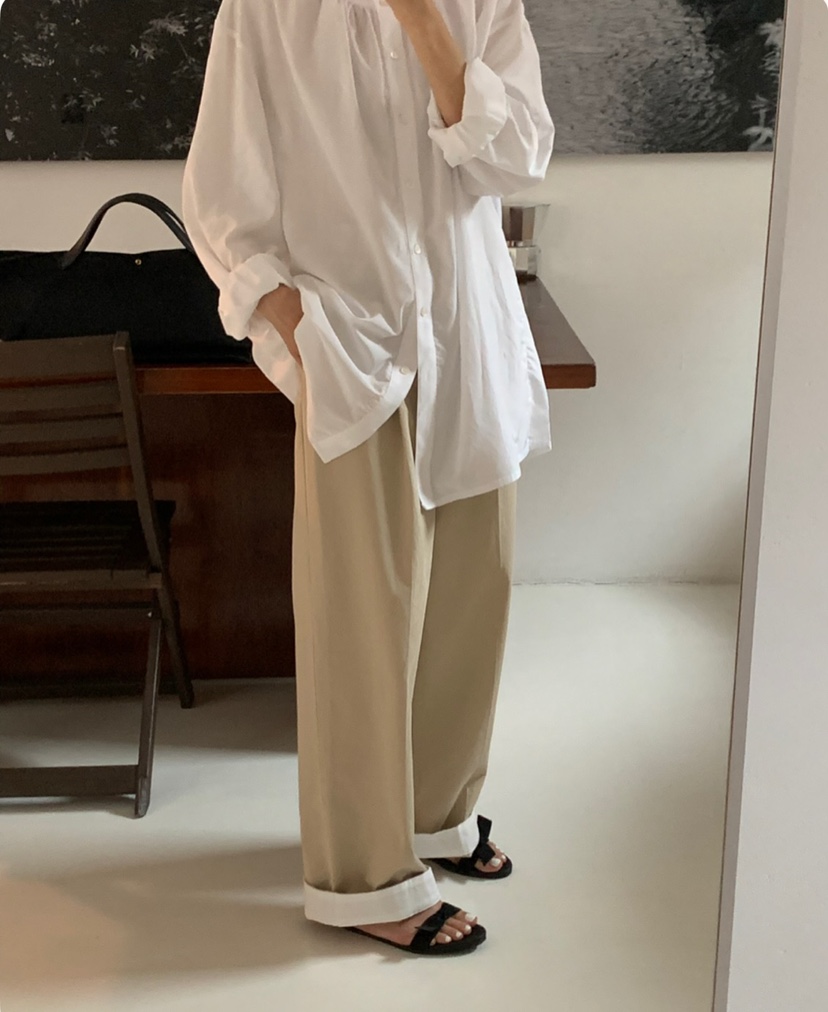 A Flan韓國㊣直郵東大門代購女裝新品人氣時尚推薦襯衫蕾絲衫AFN/A Flan襯衫/蕾絲衫