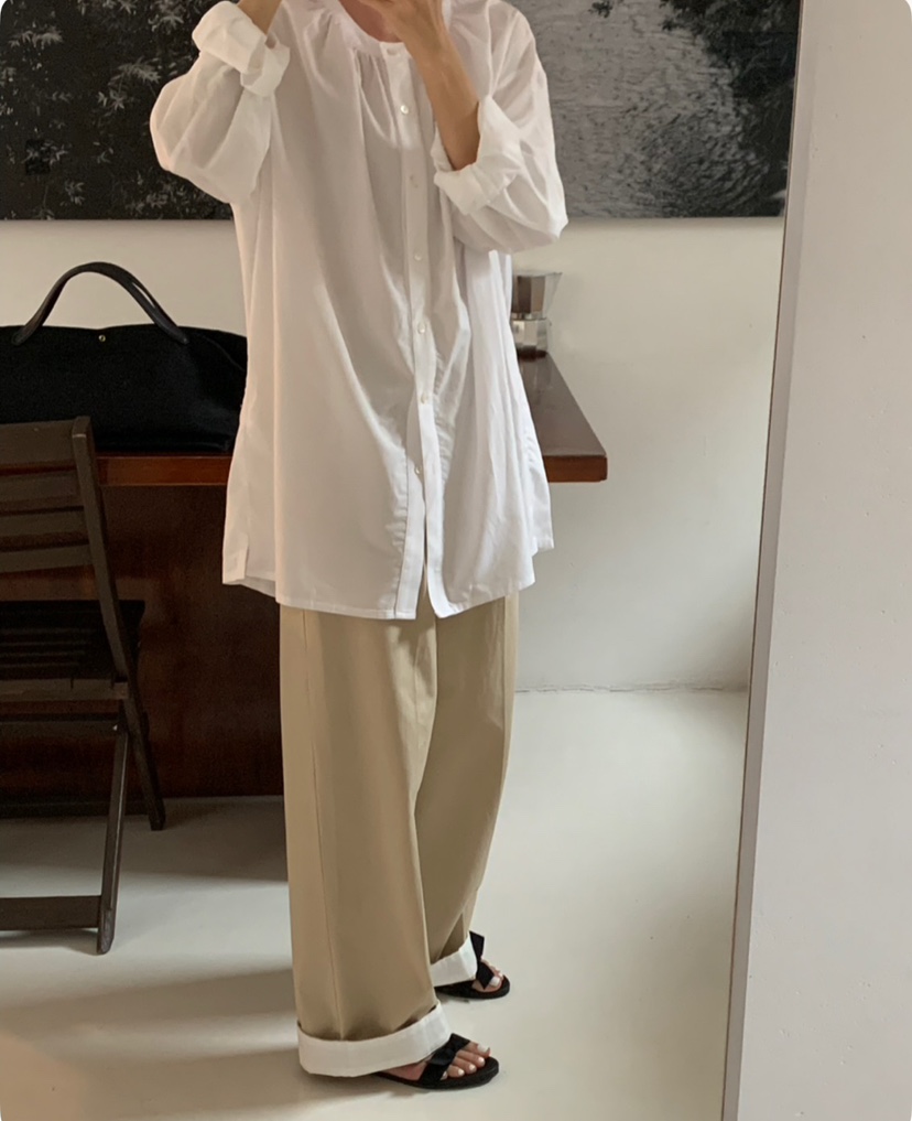 A Flan韓國㊣直郵東大門代購女裝新品人氣時尚推薦襯衫蕾絲衫AFN/A Flan襯衫/蕾絲衫