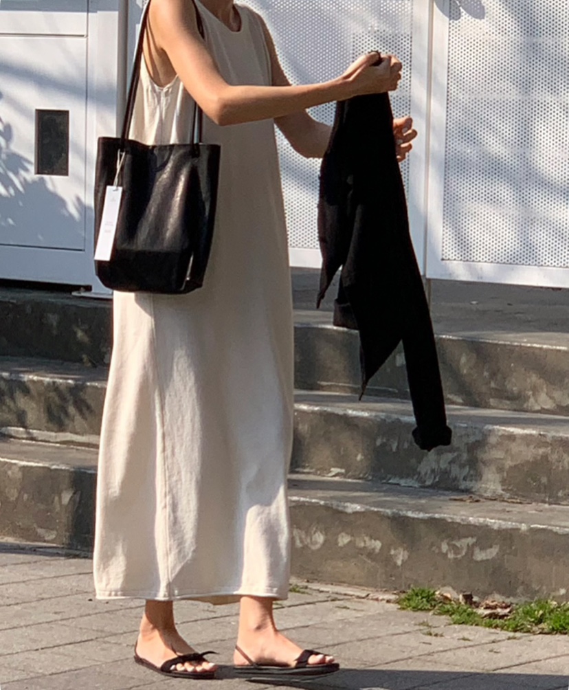 A Flan直郵韓國代購㊣女裝新款時尚25春夏推薦職業連衣裙雙面AFN/A Flan連衣裙